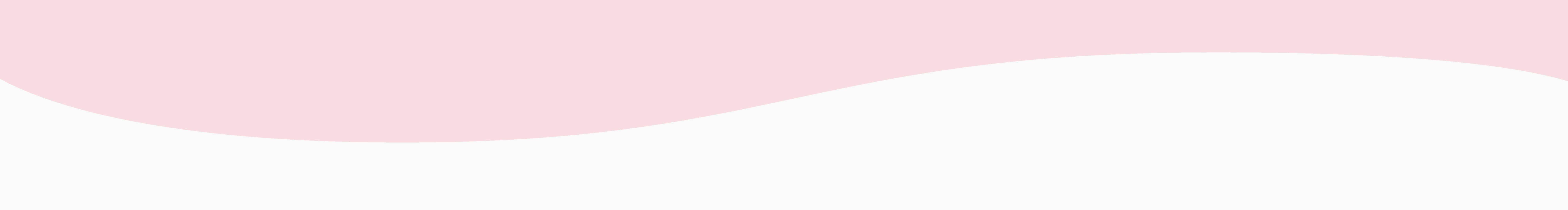 Wavy Border Image between works & contacts section with light pink top and white bottom.